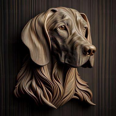 3D модель Собака дратхаар (STL)